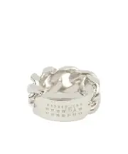 MM6 Maison Margiela Minimal Chain-Link Ring 2,3,5,6 Silver