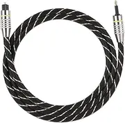 Optical Audio Cable, 3.5 Mm to Optical Audio Cable Digital Audio Optical Cable Spdif Gold Plated Connector Round(1m)