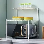 Kitchen Multifunction Floor-Standing Rice Cooker Condiment Microwave Oven Rack (Color : B)