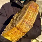 5.73LB Large Golden Tiger'S Eye Rock Quartz Crystal Mineral Specimen Metaphysics