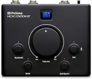 PreSonus MicroStation BT Bluetooth Connectivity to Any Speaker Black One Size