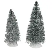 New Cobblestone Corners Miniature Village Trees ~ Green Pine Christmas Trees