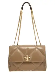 [Tory Burch] Tory Burch-Kira Diamond Quilt Convertible Borse A Spalla Beige-Donna OS Gray