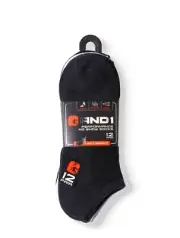 AND1® Men's Lightweight No Show Performance Socks, 12 Pack