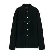 [Lemaire] Lemaire Patch-pocket Front-closure Jacket 48 IT BLACK