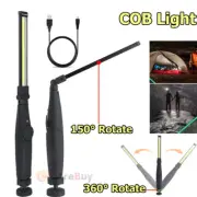 COB LED Cordless Magnetic Work Light Inspection Lamp Torch Rechargeable 6500K
