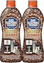 Bar Keepers Friend Coffee Maker Cleaner (12 oz) - Removes Oily Residue, Tannins and Stains - For Single-Cup and Automatic Drip Coffee Makers and Espresso Machines (2)