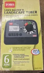 Toro 53806 Lawn Master II 6-Zone Landscape Sprinkler System Water Timer Box Wear