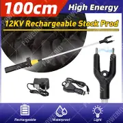 12000V Cattle Prodder Stock Prod Rechargeable Electric Shock Livestock Cow Pig~