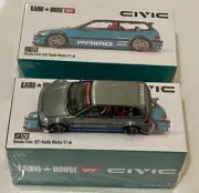 CHASE + NORMAL CAR Kaido House Mini GT Honda Civic (EF) Kaido Works Blue KHMG126