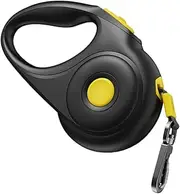 Generic Retractable Dog Lead,Extendable Rope No- Heavy Duty Nylon Tape|Anti-Slip Handle and Quick Brake Button,Instant Safety Equipment for Pets|One-Handed Brake,Pause,Lock