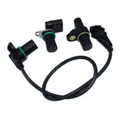 Intake & Exhaust Cam Camshaft & Crankshaft Position Sensor Set for X3 X5 330Ci 12147539165 12147518628 12141709616 Black