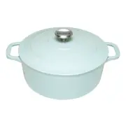 NEW CHASSEUR ROUND FRENCH OVEN 28CM / 6.1 LITRE DUCK EGG BLUE - MADE IN FRANCE