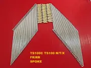 Fit SUZUKI TS100C TS100 N/T/X FR/RR SPOKE SET 72 Pcs. NIPPLE GOLD JAPAN [mi2670]