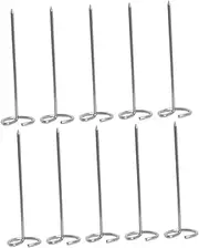 10Pcs BBQ Grill Skewers Reusable Vertical Skewers for Air Fryer Electric Ovens for Outdoor Bbqs Camping Picnics Space Saving Design for Easy Access