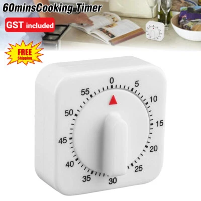 Cooking Timer Kitchen Timer Egg Square Shaped Kitchen Mechanical Alarm 60Min