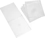 6pcs CD Case Clear DVD Storage Case DVD Storage Organizer CD Sleeves Empty DVD Case CD Jewel Container CD Storage Container DVD Storage Sleeve DVD Storage Holder CD Inserts Acrylic
