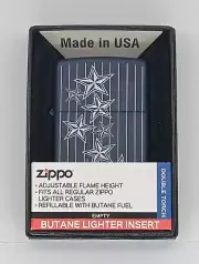 Zippo Americana Stars Design 48188 "Double Torch" refillable Butane Lighter