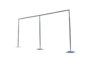 OZNALA 3x6M Adjustable Heavy Wedding Backdrop Stand Background Curtain Pipe Stage