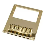NEW Hardtail BRIDGE for Telecaster Tele Humbucker Mount, Steel Saddles - GOLD