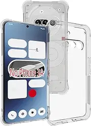USTIYA Case for Nothing Phone 3A Case Clear TPU Four Corners Protection Cover Transparent Soft