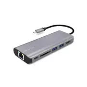 MBEAT 'Elite' USB Type-C Multifunction Dock - USB-C/4k HDMI/LAN/Card Reader/Al