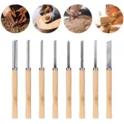 8pcs Wood Turning Lathe ChiseRL Wood working Woodturning Chisel Skew Gouge Tools
