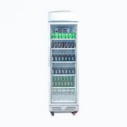 Bromic Refrigeration Bromic Upright Display Fridge with Lightbox Flat Glass Door 372L GM0374L - Commercial Drink Fridges (BR-3736036) - 3736036-NR-BR