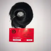 LACEY WIGS DECRETIVE PONTAIL SCHRUNCHY BLACK COSTUME ACCESSORY LW678BK