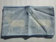 Thomas Paul, thomaspaul, Deer 100% Baby Alpaca Scarf, Light Blue 63" by 9"
