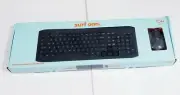 New SURF ONN WIRELESS KEYBOARD AND MOUSE 104 Keys PC and MAC box distress
