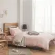 床包 / 單人【簡單生活系列-雙粉】100%精梳棉 單人床包含一件枕套
