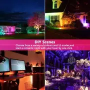 LED Flood Light 300W Equivalent 3000 LM Outdoor Color Changing LED Stage 2 Pack