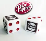 Dr. Pepper Dice Pair Set Collectible Board Game Night Rare Doctor
