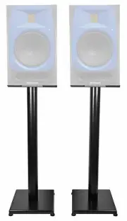 Rockville 29 Black Steel Studio Monitor Speaker Stands For Presonus R80 Monitors