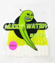 MUDDY WATER BAITS S2-1/4" SOLID BODY W/GARLIC MW 007 WHT/CHART CRAPPIE BAIT
