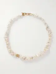 [Pacharee] Pacharee - Pach Gold-plated Pearl Necklace - White - One size One size White