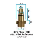 Bowden's Own Snow Blow Cannon Gerni Stihl Alto Nilfisk Professional Adapters