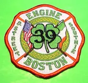 BOSTON MASSACHUSETTS ENGINE 39 D STREET SOUTHIE MA 4" FIRE DEPT PATCH
