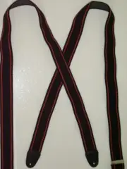 Men's X Style Suspenders, Button On, BLOR Motorcycle Design, USA Made