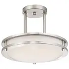 Light Blue USA LB72130 LED Semi Flush Mount Ceiling Fixture, Antique Brushed ...