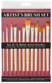Studio Series Artist's Paint Brush Set Hardcover 2017 by Peter Pauper Press
