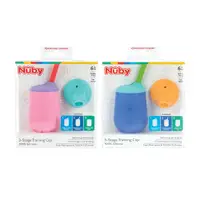 在飛比找蝦皮商城優惠-【Nuby】幼兒學習杯三段組｜矽膠材質 三階段飲水 防漏蓋