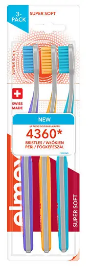 Elmex Super Soft Toothbrush, 3-Pack