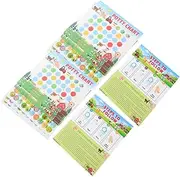 GARVALON Boys Girls Potty Training Sticker Chart 2 Pack Toddler Potty Training Supplies Fun Safe Material Rewarding Chart