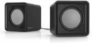 SPEEDLINK SL-810004-BK Twoxo Stereo Compact Cube designed USB Powered 5W Speaker