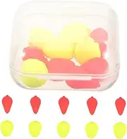 GANAZONO 10Pcs High Sensitivity Fishing Floats Durable Buoyant Stoppers for Fishing Line Includes and Floating Balls for Easy Fish Detection
