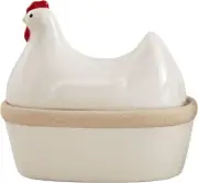 Mud Pie 5 x 6 1/2" Lidded Dish, Chicken