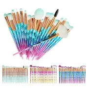 Ozoffer 20PCS Diamond Unicorn Eyeshadow Eyebrow Blending Brush Set Eye Make-up Brushes