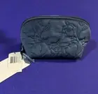 Disney Vera Bradley Beauty and the Beast Clamshell Cosmetic Bag Blue NWT Bonjour